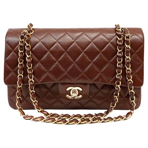 dark brown chanel flap bag|Chanel black classic flap bag.